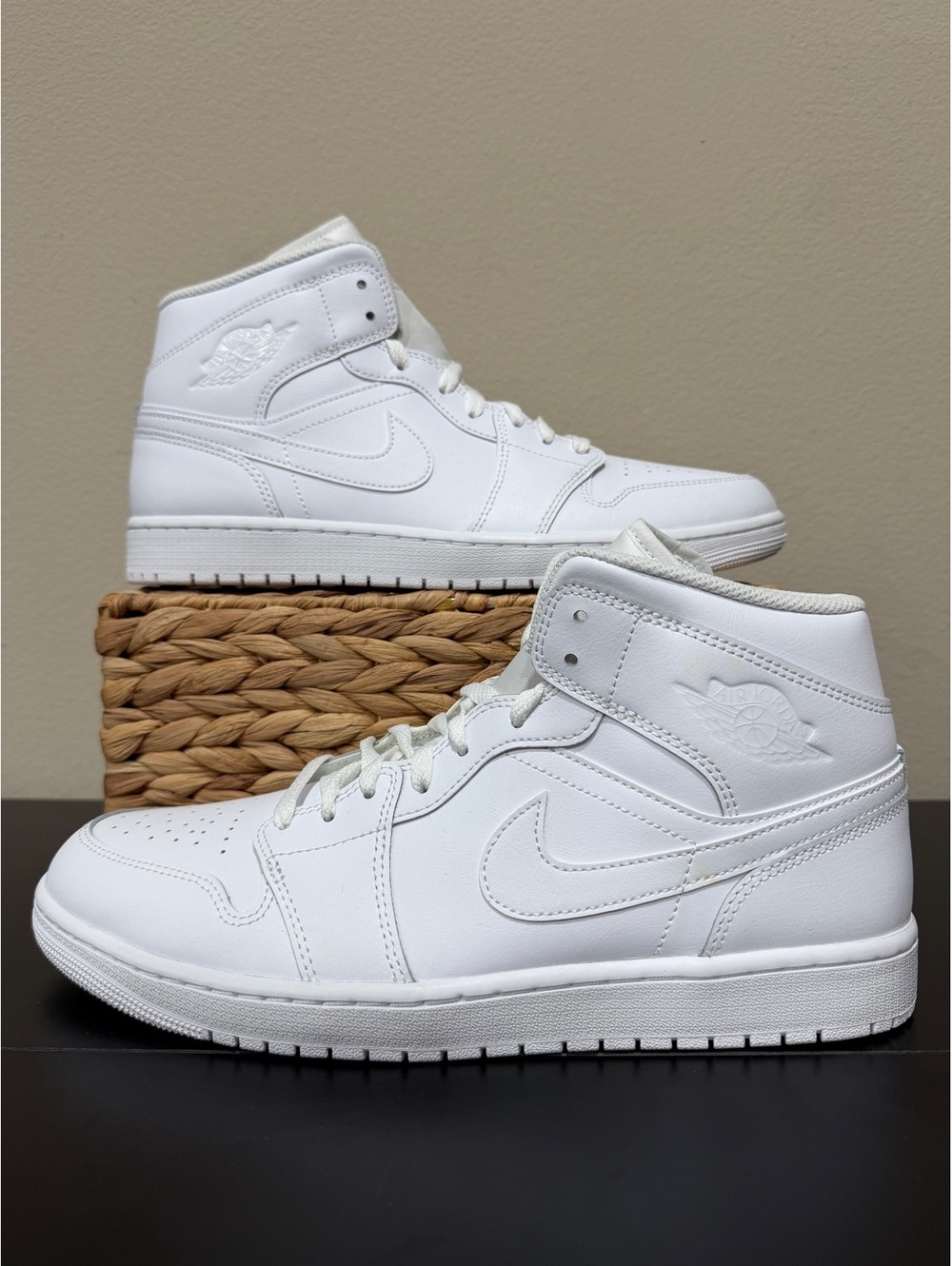 Size 12 - Air Jordan 1 Mid “Triple White”